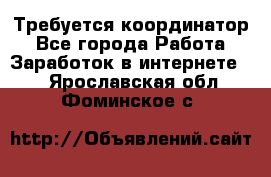 Требуется координатор - Все города Работа » Заработок в интернете   . Ярославская обл.,Фоминское с.